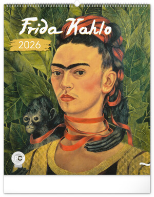NOTIQUE Nástěnný kalendář Frida Kahlo 2026, 48 x 56 cm - Reklamnepredmety