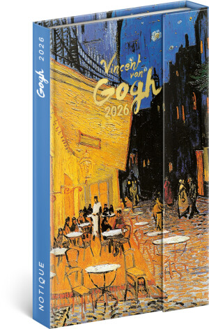 NOTIQUE Týdenní magnetický diář Vincent van Gogh 2026, 13 x 21 cm - Reklamnepredmety