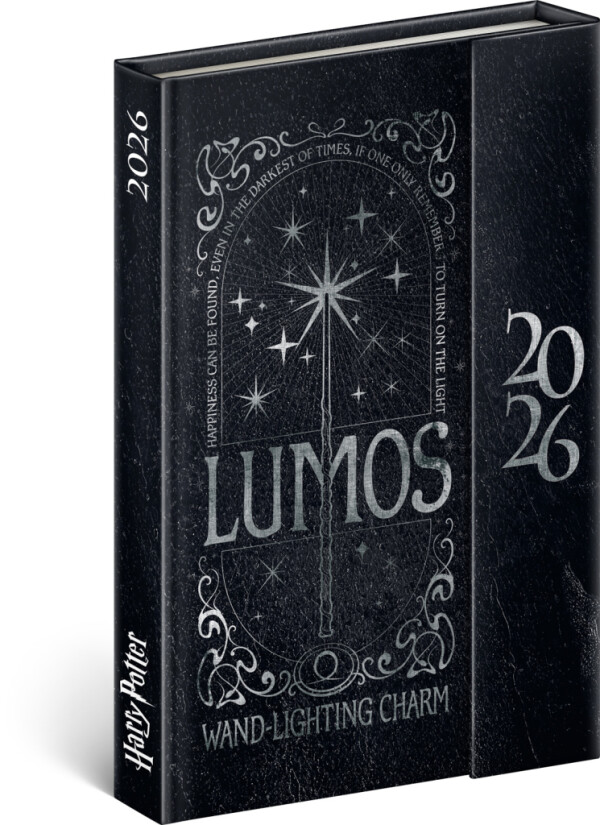 NOTIQUE Týdenní magnetický diář Harry Potter – Lumos 2026, 11 x 16 cm