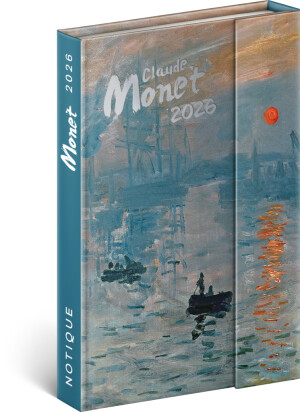 NOTIQUE Týdenní magnetický diář Claude Monet 2026, 11 x 16 cm - Reklamnepredmety