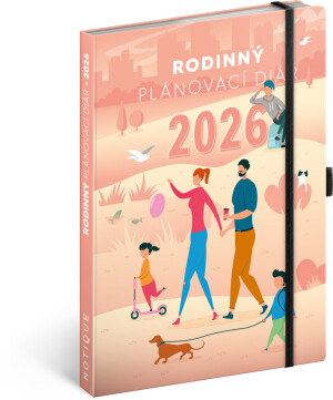 NOTIQUE Rodinný diář – pomocník všech rodičů 2026, 15 x 21 cm - Reklamnepredmety
