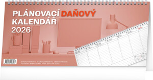 NOTIQUE Stolní kalendář Plánovací daňový CZ 2026, 33 x 14,5 cm - Reklamnepredmety