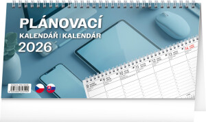 NOTIQUE Stolový kalendár Plánovací CZ/SK 2026, 25 x 12,5 cm - Reklamnepredmety