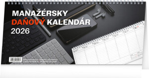 NOTIQUE Stolový kalendár Manažérsky daňový 2026, 33 x 14,5 cm - Reklamnepredmety