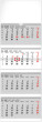 NOTIQUE Nástěnný kalendář 4-měsíční standard skládací 2026, 29,5 x 84,5 cm - pgn-35765-sk-l_tit - variant Pg PGN-35765-SK-L