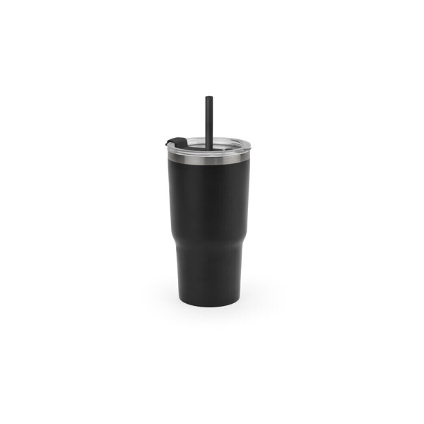 JOYNER M. Kompaktní nerezový cestovní pohár (91% recyklovaný) s vakuově izolovanou dvojitou stěnou a matným povrchem 600 mL