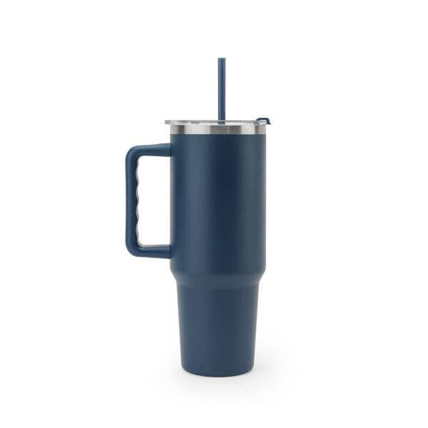 JOYNER XL. Velký nerezový cestovní pohár (91% recyklovaný) s vakuově izolovanou dvojitou stěnou a matným povrchem 1300 mL