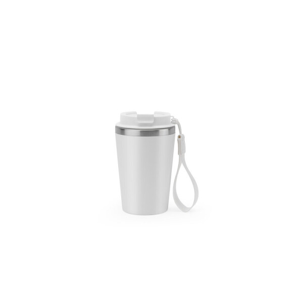 SPITZ. Nerezový cestovní pohár (90% rSS) s dvojitou stěnou a matným povrchem 440 mL