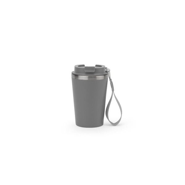 SPITZ. Nerezový cestovní pohár (90% rSS) s dvojitou stěnou a matným povrchem 440 mL
