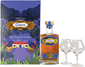 Coloma Coffret 8 Y.O. + 2 sklenice, 40% - Reklamnepredmety