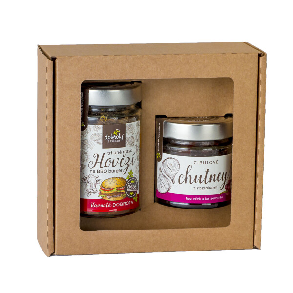 Dárková sada – Hovězího trhané maso a Cibulové chutney