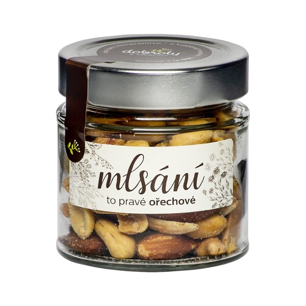 Mlsání - mix oříšky ve skle pražené solené