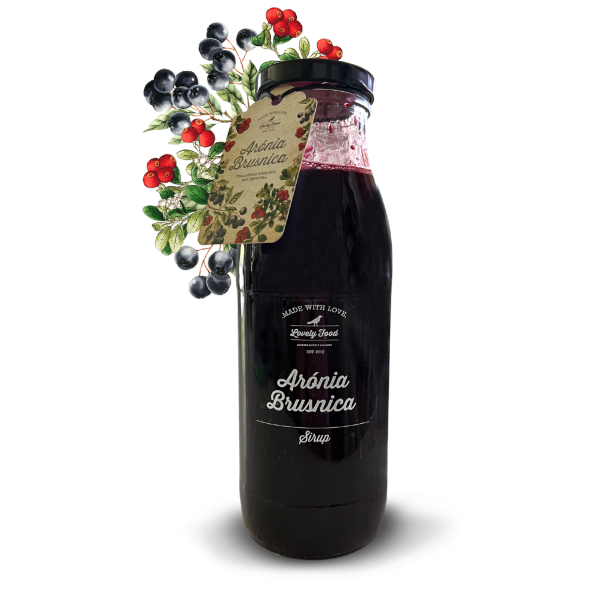 Sirup aronie s brusinkou 500 ml