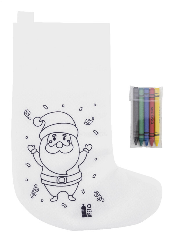 Julfar Gift vánoční punčocha k vybarvení