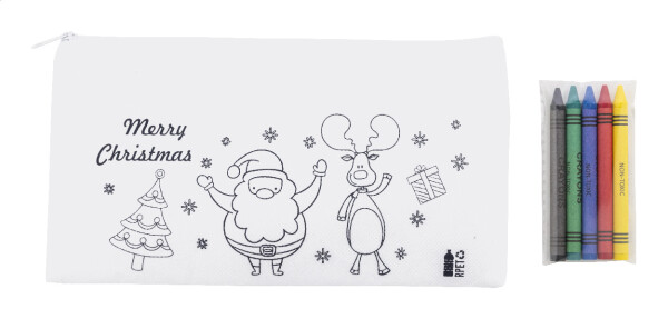 Julfar Draw vánoční pouzdro na pastelky k vybarvení