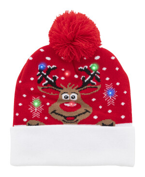 Norrsken Vánoční LED zimní čepice, Santa Claus — červená