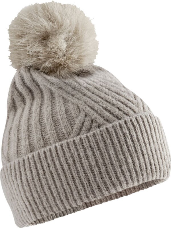 Bavlněná čepice s bambulí "Snow Luxe"