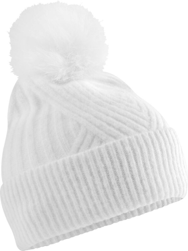 Bavlněná čepice s bambulí "Snow Luxe"