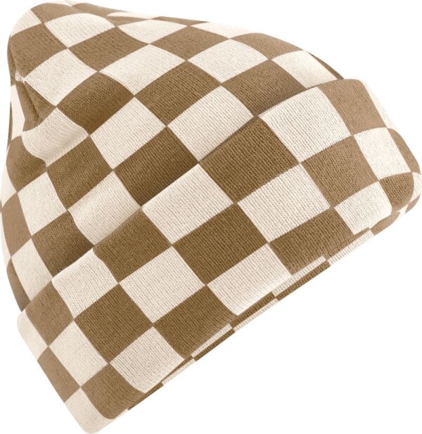 Pletená čepice "Checkerboard"