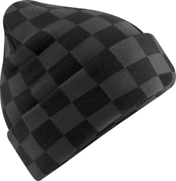 Pletená čepice "Checkerboard"
