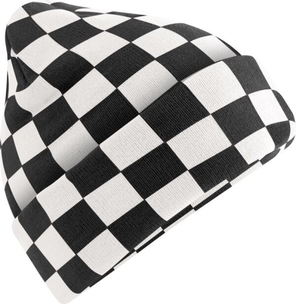Pletená čepice "Checkerboard"