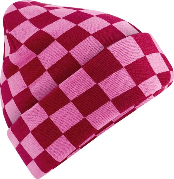 Pletená čepice "Checkerboard"