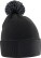 Dětská pletená čepice s bambulí "Snowstar" - ps-53443b-beechfield-b-443b-black-graphite-grey-front-f763732e-adfb-4278-acfb-02d291862009-web - variant