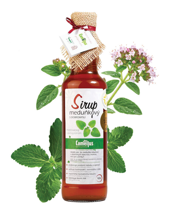 Sirup Camellus Klasik Meduňkový s dobromyslí (oregano)