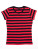 P110S Womens Stripy T - P110S_Black_Red - variant Ls 1000136722