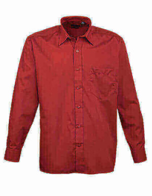 PW200 Poplin Long Sleeve Shirt - Reklamnepredmety
