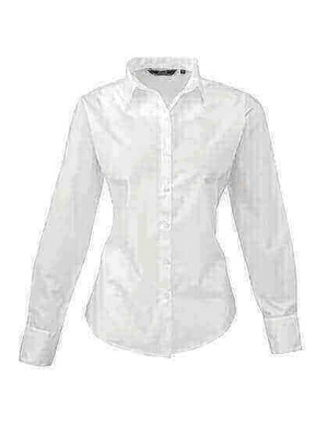 PW300 Ladies Poplin Long Sleeve Blouse - Reklamnepredmety
