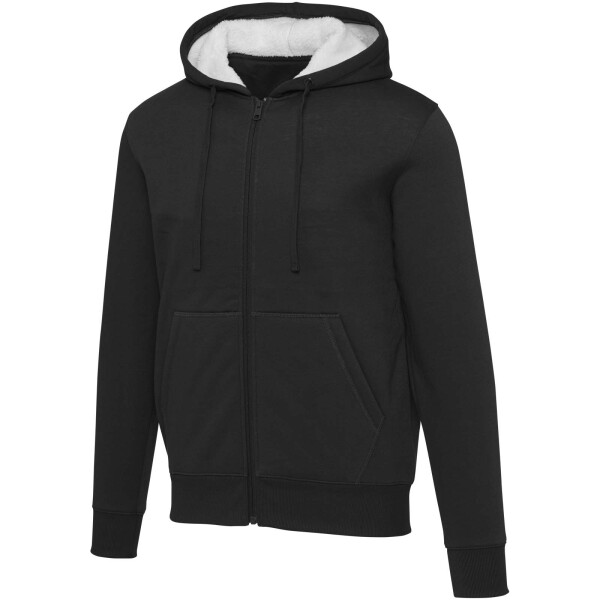 Natron mikina s kapucí a dlouhým zipem ze sherpa materiálu