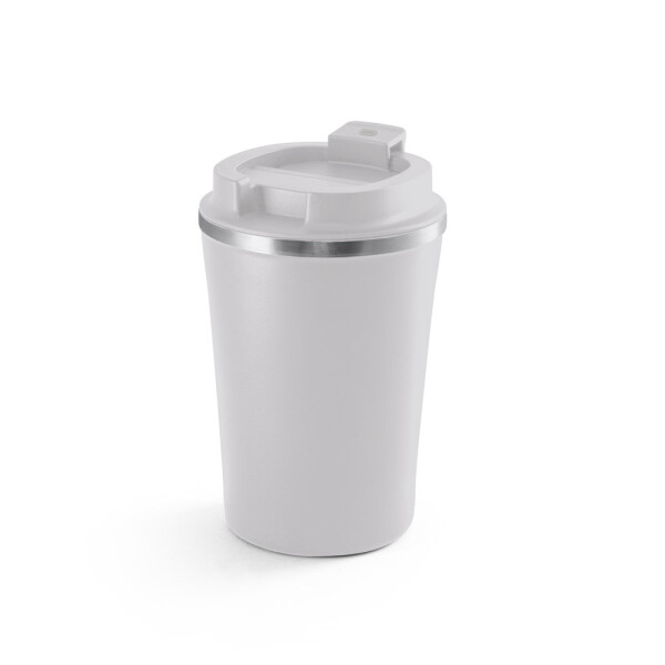 PHELPS CERAMIC. Cestovní hrnek z nerezové oceli s keramickým vřnitřkem, až 470 ml