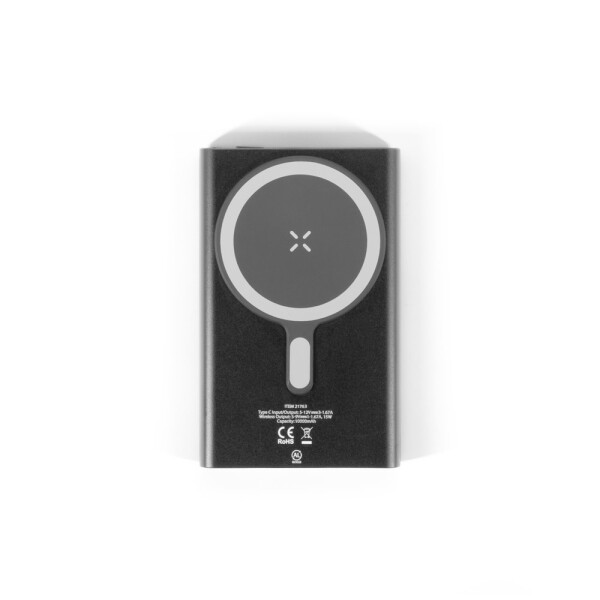 WRIGHT 5. Magnetická powerbanka se superrychlým nabíjením z recyklovaného hliníku a recyklovaného ABS 5.000 mAh