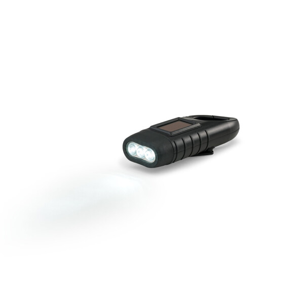 SOLARKY. Kompaktní svítilna 0.5 W ABS s 3 bílými LED diodami o svítivosti 90 lumenů