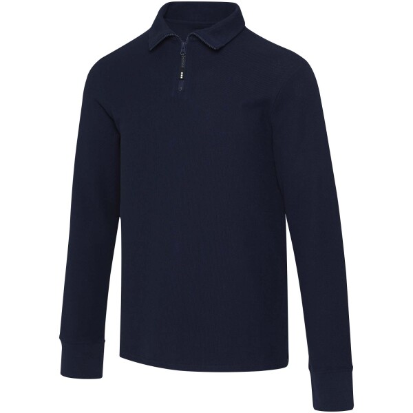 Zeus unisex polokošile s dlouhým rukávem a zipem