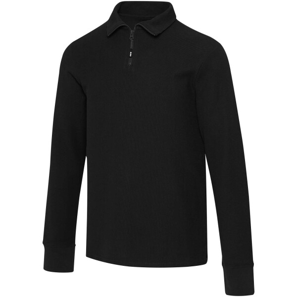 Zeus unisex polokošile s dlouhým rukávem a zipem