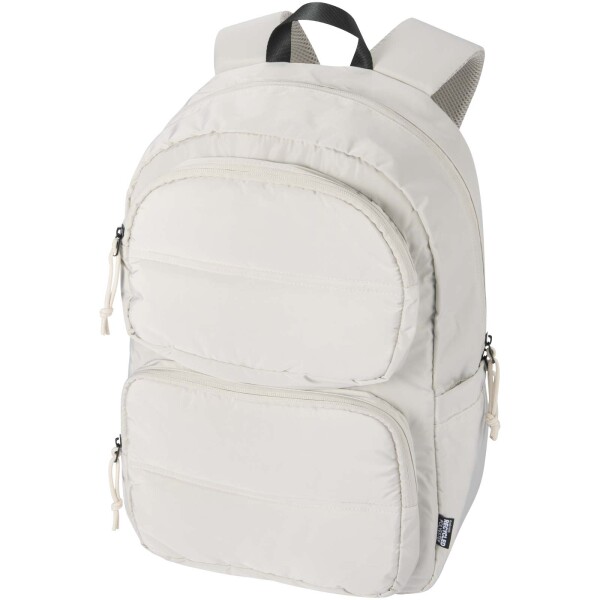 Puffer batoh na notebook velikosti 15,6″ z recyklovaného GRS, 18 l