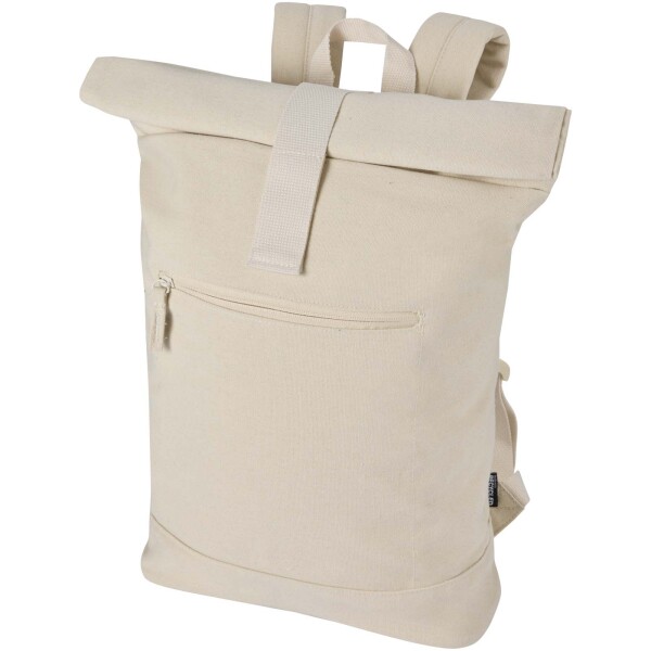 Recanvas - rolovací batoh na notebook velikosti 14″ z recyklovaného GRS, 16 l