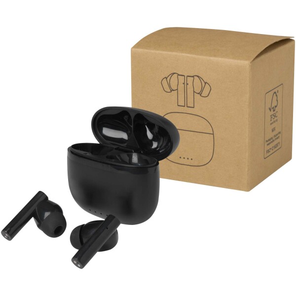 Alterf bezdrátová sluchátka True Wireless Bluetooth® z recyklovaného plastu se silikonovými špunty