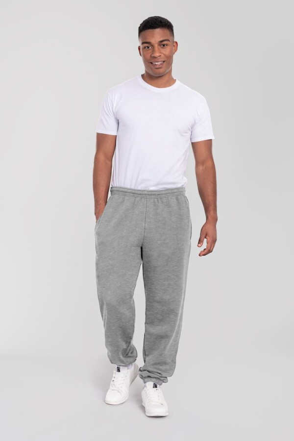 Tepláky z těžké bavlny - Iconic Premium Elasticated Cuff Jog Pants