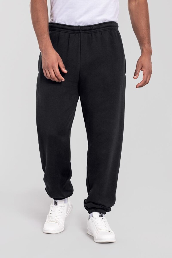 Tepláky z těžké bavlny - Iconic Premium Elasticated Cuff Jog Pants