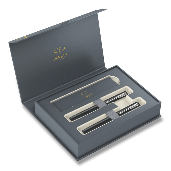 Parker Vector XL Black DUO box - sada plnicí pero a roller