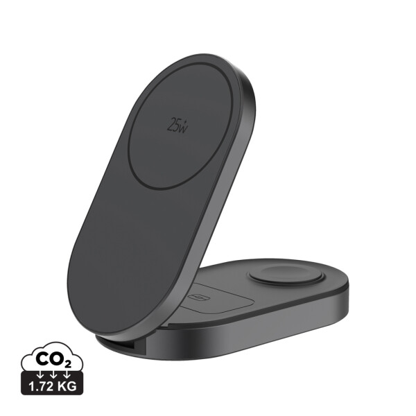 Quantum ultra-rýchla 3-v-1 skladacia bezdrôtová nabíjačka 25W