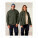 Unisexová bunda Brooker sherpa volného střihu - stju248-khaki_duo_main_front - variant Eg STJU248C2231M