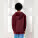 Dětská mikina s kapucí Mini Cruiser 2.0 - stsk180-burgundy_studio_lifestyle_main_back - variant Eg STSK180C24403