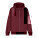 Unisex mikina s kapucí Cultivator 2.0 na zip - stsu179-burgundy_packshot_main_front - variant Eg STSU179C2441L