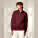 Unisexová mikina Trucker 2.0 se čtvrtinovým zipem - stsu204-burgundy_studio_lifestyle_main_front - variant Eg STSU204C2441L