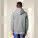 Unisex mikina s kapucňou na zips Mixer - stsu205-heathergrey_studio_lifestyle_main_back - variant Eg STSU205C2501L