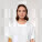 Stella Collider dámské tričko s ohrnutým rukávem - sttw089-white_studio_lifestyle_detail_front - variant Eg STTW089C0011L